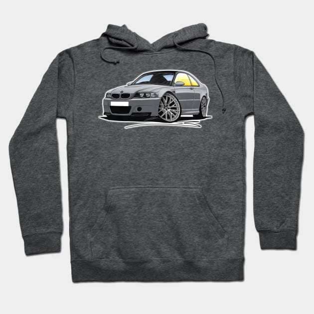 BMW M3 (e46) CSL Grey Hoodie by y30man5